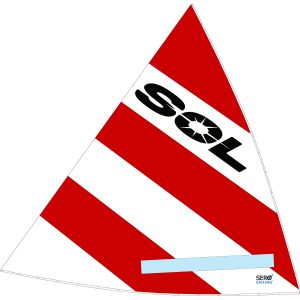 SOL, Red & White Sail, SER-24012
