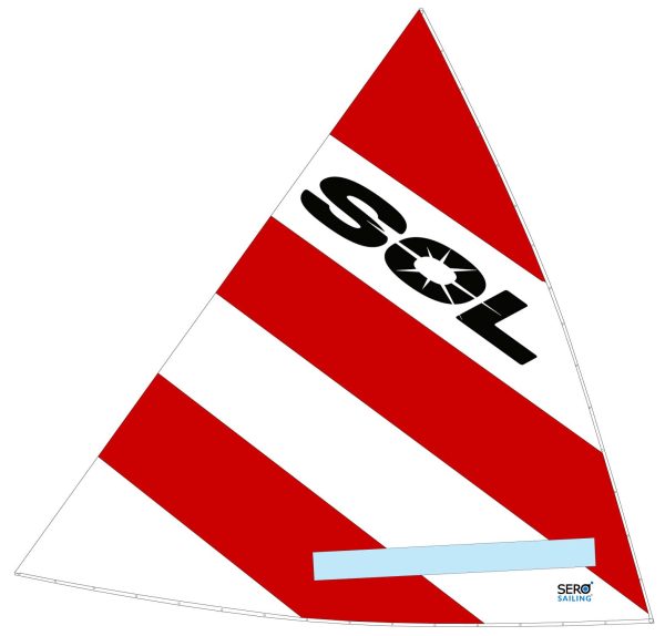 SOL, Red & White Sail, SER-24012