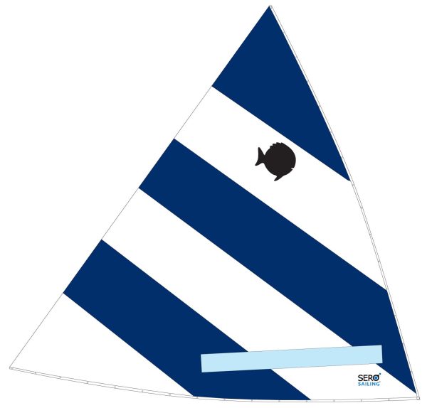 Sunfish Blue & White Sail, SER-24108