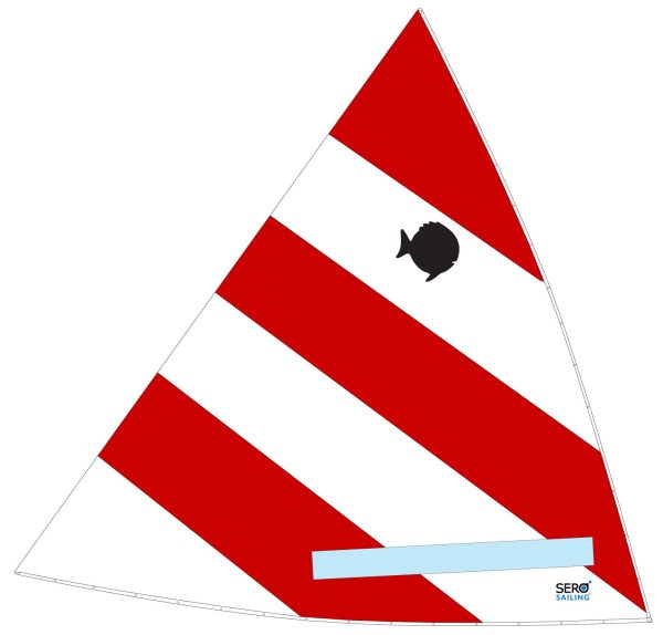 Sunfish Red & White  Sail, SER-24112