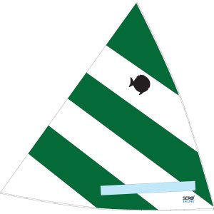 Sunfish Green & White Sail, SER-24113