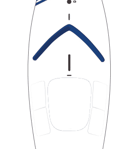 SERO Innovation, Sunfish Sailboat White Hull & Deck, Blue Stripe/Coaming