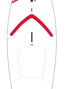 SERO Innovation, Sunfish Sailboat White Hull & Deck, Red Stripe/Coaming