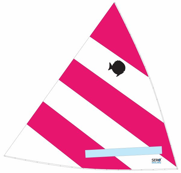 Sunfish Pink & White Sail, SER-24120