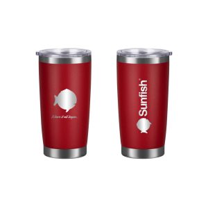 Sunfish 20 oz Vacuum Insulated Tumbler, Red