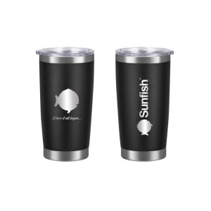 Sunfish 20 oz Vacuum Insulated Tumbler, Black