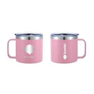 Sunfish 14 oz Vacuum Insulated Mug, Pink