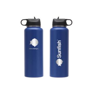 Sunfish 40 oz Vacuum Insulated Water Bottle, Blue