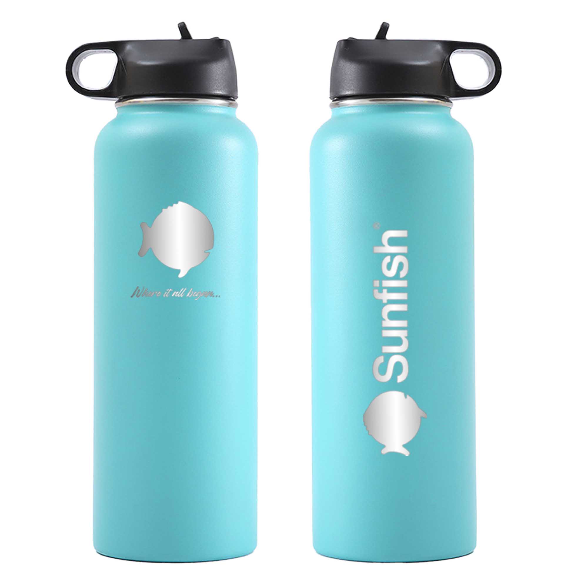 Sunfish 40 oz Vacuum Insulated Water Bottle, Teal