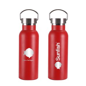 Sunfish 17 oz Vacuum Insulated Water Bottle, Red