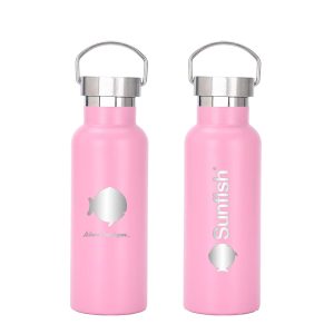 Sunfish 17 oz Vacuum Insulated Water Bottle, Pink