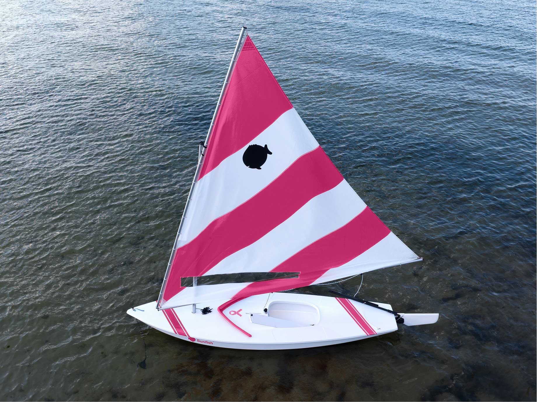 SERO Sailing, Sunfish Sailboat, Breast Cancer Awareness Special Edition